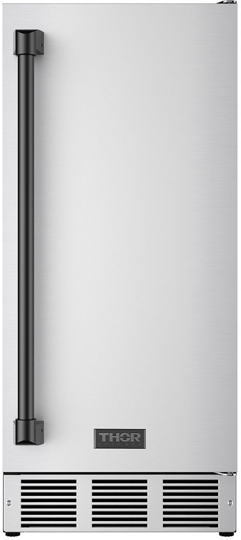 Thor Kitchen Gordon Ramsay Series 15" Stainless Steel/Black Undercounter Ice Maker-0