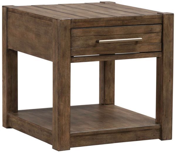 Liberty Furniture Broadmore 3-Piece Cobblestone Brown Accent Table Set-3