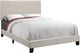 Monarch Specialties Inc. Beige Linen Full Bed-0