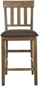Signature Design by Ashley® Broxtyn Light Brown Upholstered Bar Stool-1