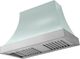La Cornue Cascade Series 44" Roquefort Wall Mounted Range Hood with Satin Chrome Trim-0