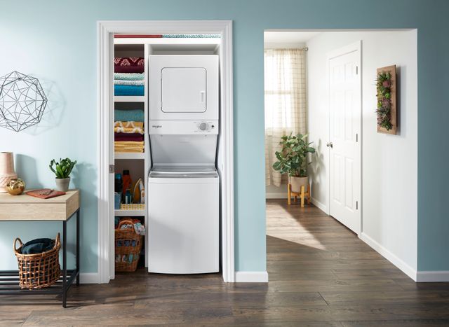 Whirlpool® 1.6 Cu. Ft. Washer, 3.4 Cu. Ft. Dryer White Electric Stacked Laundry-8