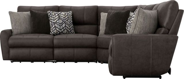 Catnapper® Royster 3-Piece Sable Curved Power Reclining Sectional-3