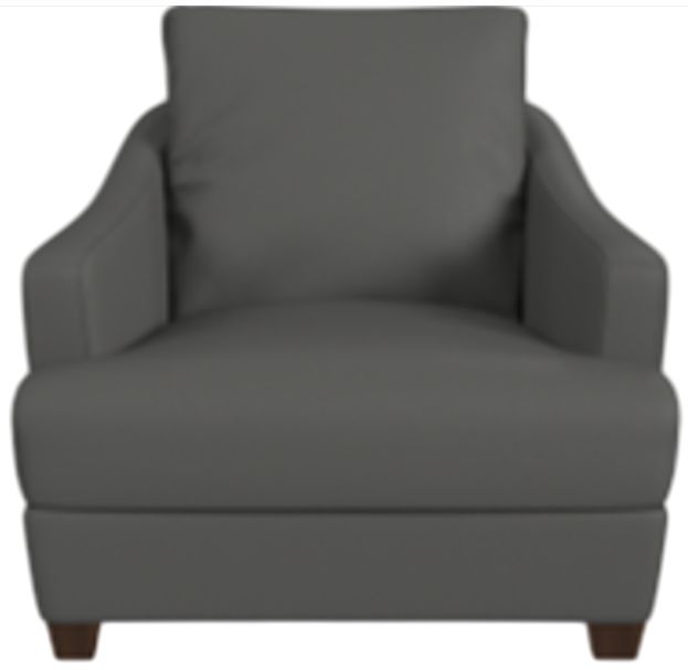 Bassett® Furniture Club Level Leland Flint Gray Chair-0