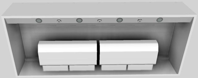 Vent-A-Hood® 60" White Wall Mounted Range Hood-3