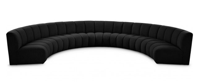 Meridian Furniture Infinity 7-Piece Black Modular Sectional Set-0