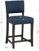Linon Kimmy 2-Piece Cobalt Counter Stool-2