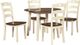 Signature Design by Ashley® Woodanville 5-Piece Cream/Brown Dining Set-0