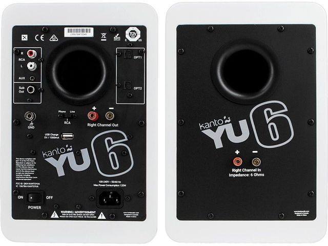 Kanto YU6 Matte White Powered Speakers (Pair)-3