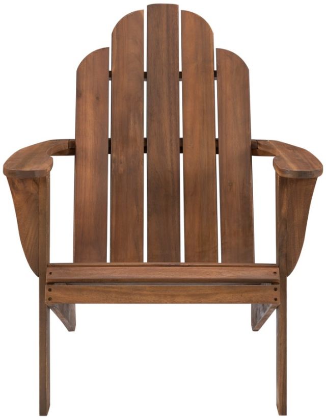 Linon Adirondack Brown Wooden Adirondack Outdoor Chair-3