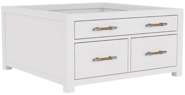Riverside Furniture Rosalie White Caps Collectors Cocktail Table-0