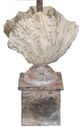 Crestview Collection Coastal Shell Finial Coral/Off-White Table Lamp-1