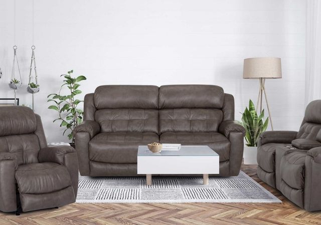 Franklin™ Corwin Dakota Gray Leather Manual Rocker Recliner-1