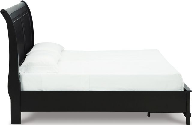 Signature Design by Ashley® Chylanta Black Queen Sleigh Storage Bed-3