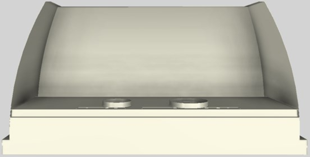 Vent-A-Hood® Designer Series 60" Biscuit Wall Mounted Range Hood-3