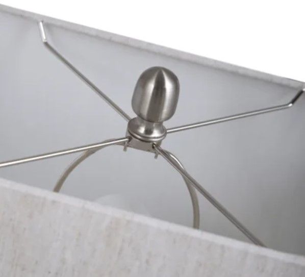 Stylecraft Eamon Brown/White Table Lamp-3