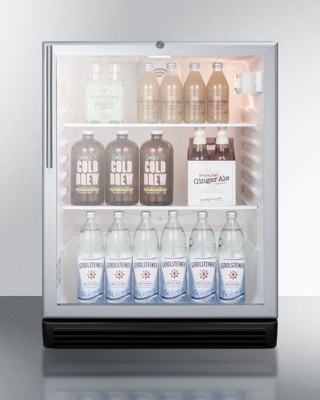 Summit Commercial® 24" 5.5 Cu. Ft. Stainless Steel Beverage Center-1