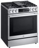 LG Studio 30" Stainless Steel Slide In Natural Gas Range -3