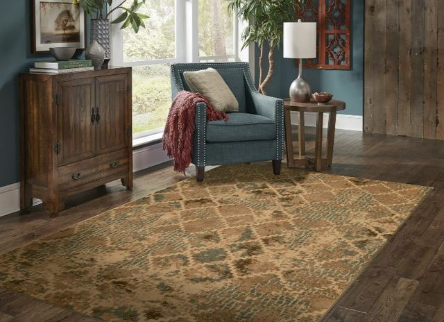 KAS Rugs Heritage Blue/Ivory Trellis 5'x8' Area Rug-4