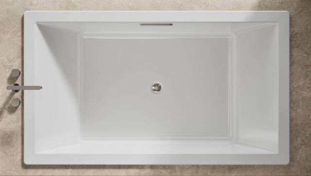KOHLER® Underscore® Ice Gray 72" x 42" Drop-In Bath with Bask® Heated Surface-4