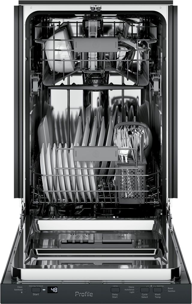 GE Profile™® 18" Black Built In Dishwasher-3