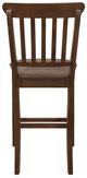 Homelegance® Schleiger Brown/Dark Brown Counter Chair-3