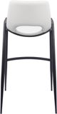 Zuo Modern Desi White Barstool Chair-3