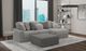 Jackson Furniture Canyon 3-Piece Gray/Platinum/Zinc Right-Arm Facing Sectional and Ottoman-1
