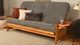Kodiak Furniture Phoenix Marmont Thunder/Butternut Queen Futon with Mattress-1