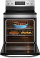 Midea® 30" Stainless Steel Freestanding Electric Range with Steam Cleaning-1