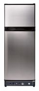 Unique® Appliances 9.7 Cu. Ft. Stainless Standard Depth Freestanding Liquid Propane Top Freezer Refrigerator-0