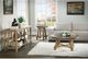 Riverside Furniture Weatherford Bluestone Round Coffee Table with Reclaimed Natural Pine Base-3