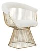 VIG Furniture Modrest Chandler Gold/White Dining Chair-0