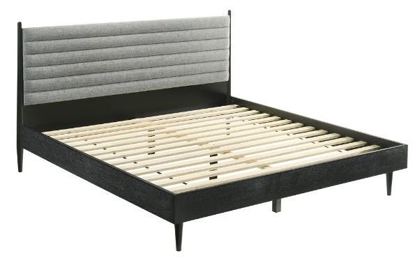 Armen Living Artemio 3-Piece Black Queen Bedroom Set-1