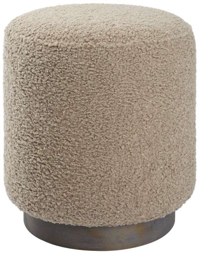 Uttermost® Avila Latte Round Ottoman-0