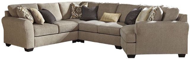 Benchcraft® Pantomine 4-Piece Driftwood Left-Arm Facing Sectional with Cuddler and Armless Loveseat-0