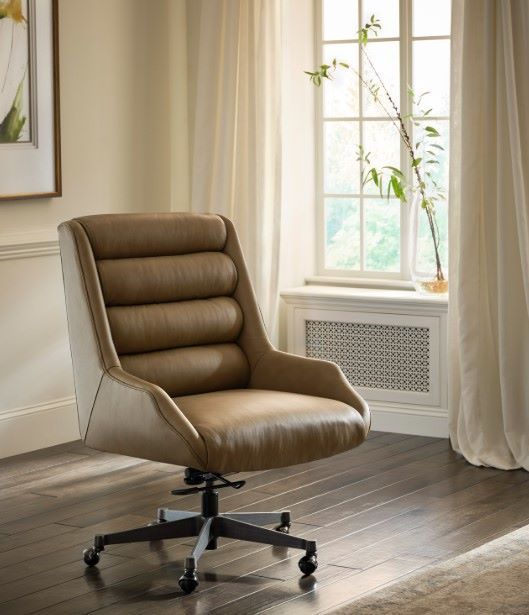 aspenhome® Drew Luxe Tan Executive Chair-1