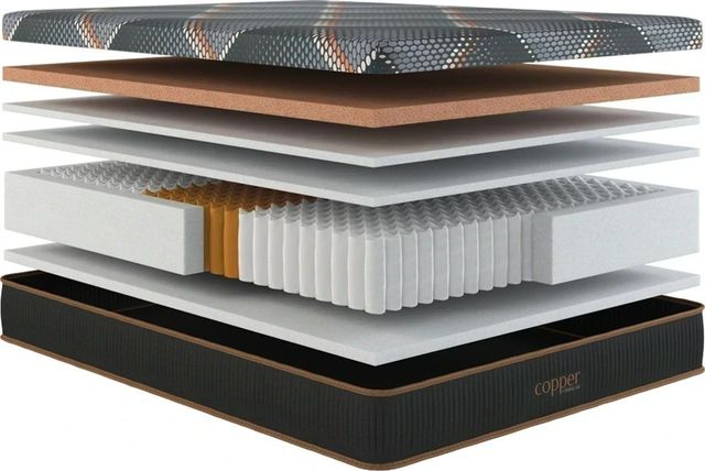 Spring Air® Copper 13.5" Hybrid Firm Smooth Top California King Mattress-3