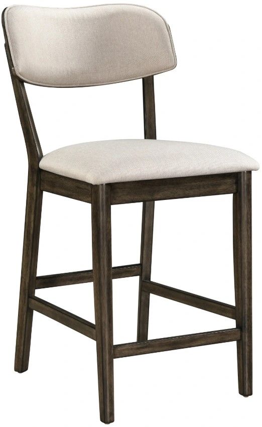 New Classic® Home Furnishings Rex Beige/Walnut Counter Stool-0