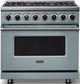 Viking® 7 Series 36" November Sky Pro Style Dual Fuel Range-2