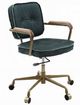 ACME Furniture Siecross Emerald Green/Gold Office Chair-0