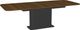 Amisco Customizable Lucarelli 96" Rectangular Extendable Table with 1" Walnut Veneer, Radius Corners and 1 Leaf-1