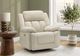 Monarch Specialties Inc. Beige Oversized Upholstered Power Swivel Glider Reclining Chair with USB Ports-1