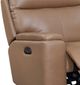 Leather Italia™ Cambria Bryant Tuscan Tan Power Glider Recliner-1