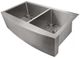 ZLINE Courchevel 36" Stainless Steel Farmhouse Apron Mount Double Bowl Kitchen Sink with Bottom Grid-2