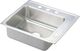 Elkay Lustertone® Classic Lustrous Satin Stainless Steel 25" x 22" x 5.5" Rectangular Single Bowl Drop-in Classroom ADA Sink-0