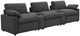 Coaster® Collins 5-Piece Dark Gray Power Reclining Theater-0