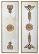 A & B Home 2-Piece Antique Gold Mirror-0