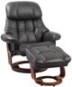 BenchMaster High Line Nicholas Charcoal Gray Chair and Ottoman Set-0