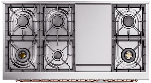 Ilve® Nostalgie II Series 48" Midnight Blue Pro Style Dual Fuel Range-2